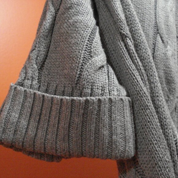 Cable Knit Open Sweater Wrap-Around Waist - Picture 5 of 9